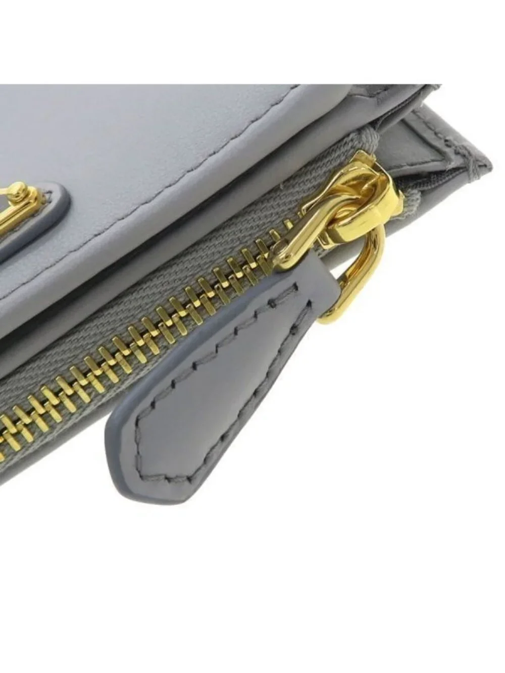 Prada Compact Wallet Gray
